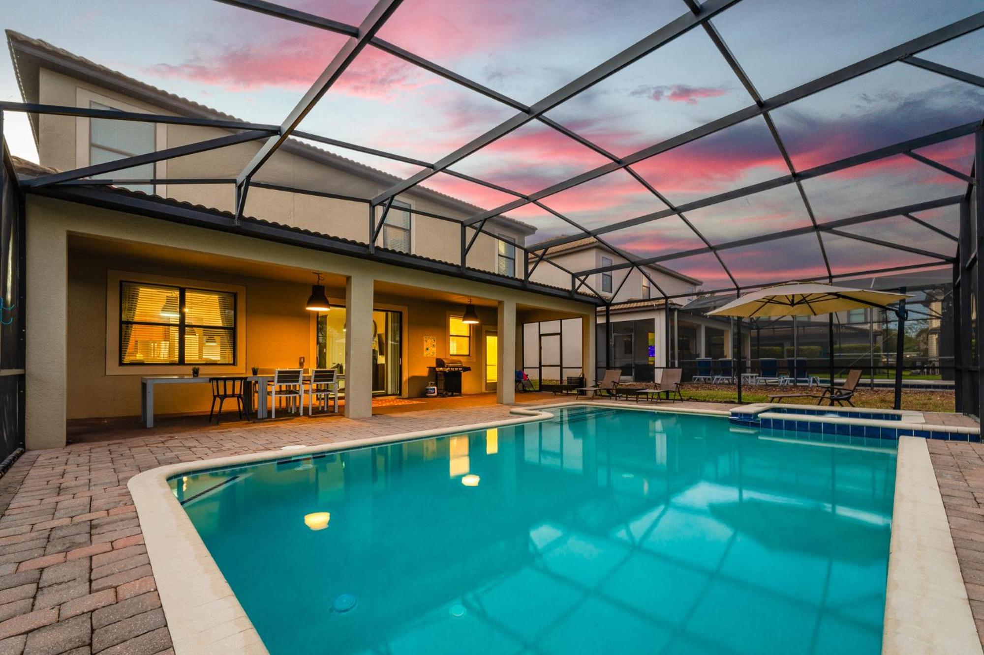 Heated Pool + Free Waterpark + Lazy River + Grill Davenport Extérieur photo